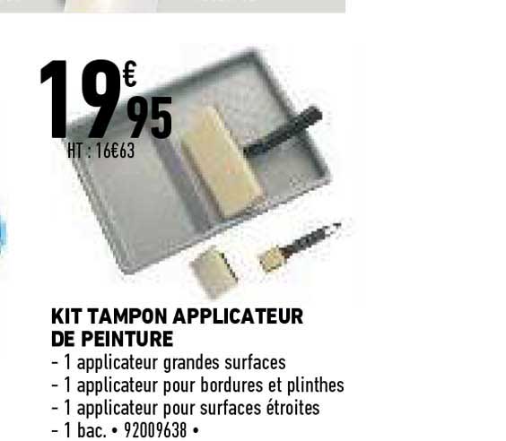 kit tampon applicateur de peinture