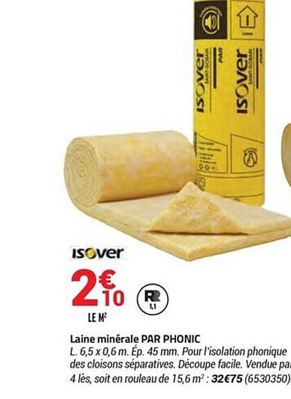 laine minérale par phonic isover
