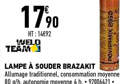 lampe a souder brazakit