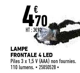 lampe frontale 4 led