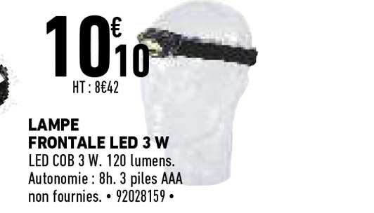 lampe frontale led 3 w
