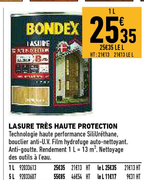 lasure très haute protection bondex