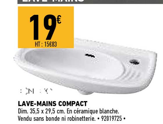 lave-mains compact