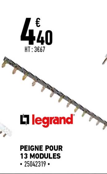 legrand peigne pour 13 modules