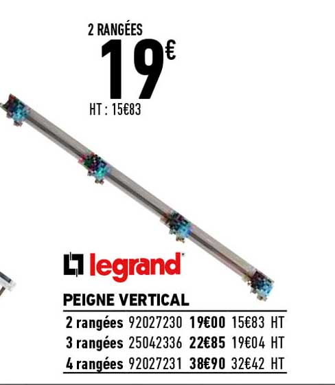 Legrand Peigne Vertical