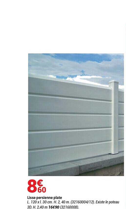 lisse persienne plate