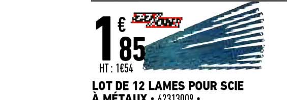 lot de 12 lames pour scie à métaux go-on!