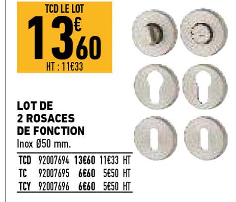 Lot De 2 Rosaces De Fonction
