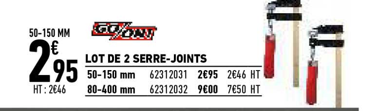 lot de 2 serre-joints