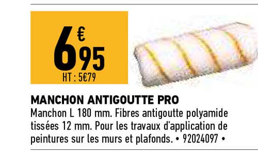 manchon antigoutte pro