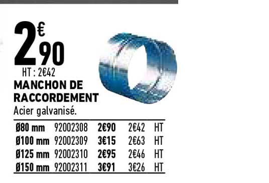 manchon de raccordement
