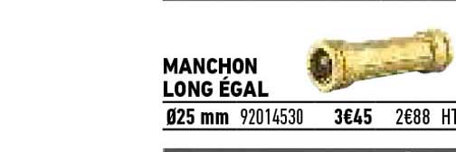 manchon long étal