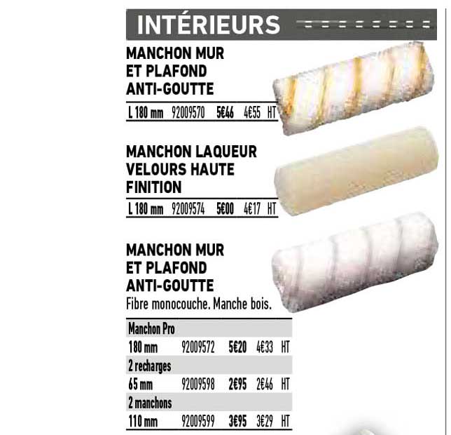 manchon mur et plafond anti-goutte, manchon laqueur velours haute finition, manchon mur et plafond anti-goutte