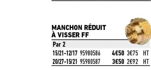 manchon réduit à visser ff