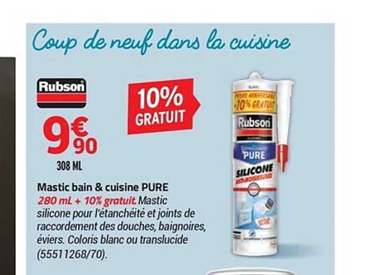 Mastic Bain & Cuisine Pure Rubson