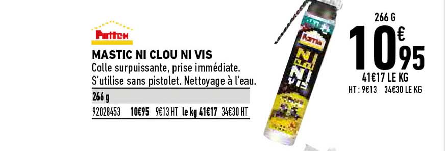 Mastic Ni Clou Ni Vis Pattex