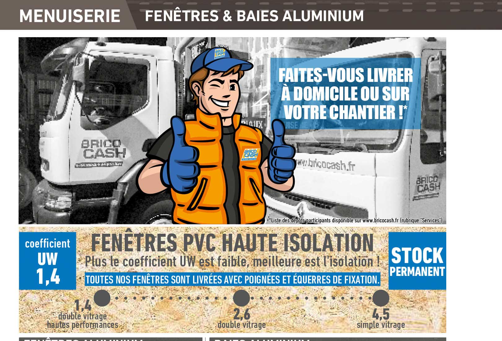 menuiserie : fenêtres & baies alumnium