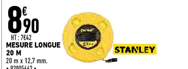 mesure longue 20 m stanley
