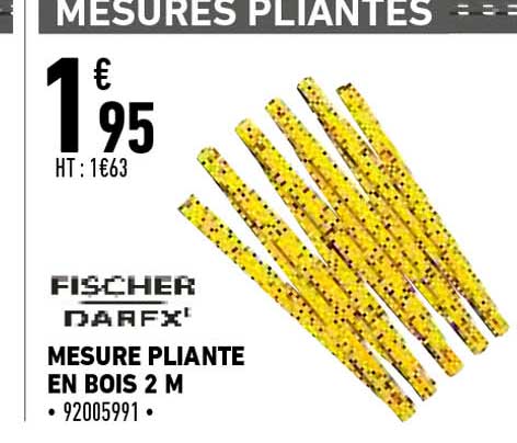 mesure pliante en bois 2 m