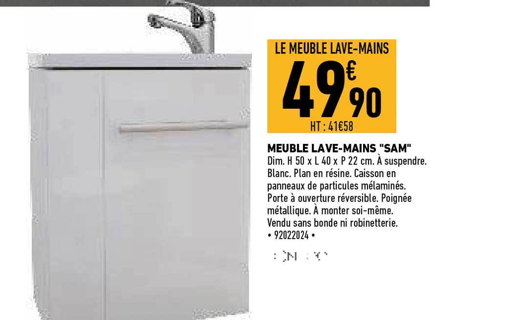 meuble lave-mains "sam"