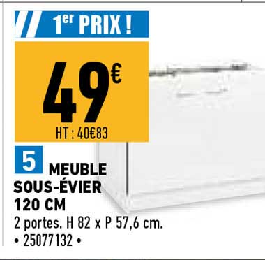meuble sous-évier 120 cm