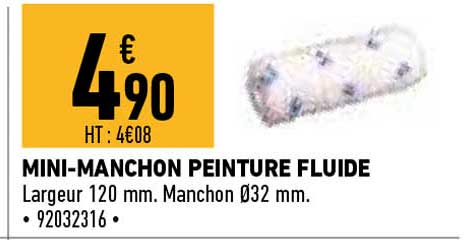 mini-manchon peinture fluide