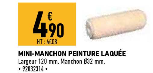 mini-manchon peinture laquée