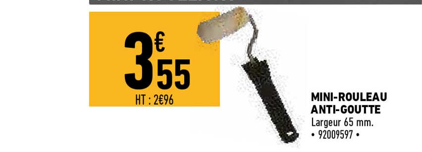 mini-rouleau anti-goutte