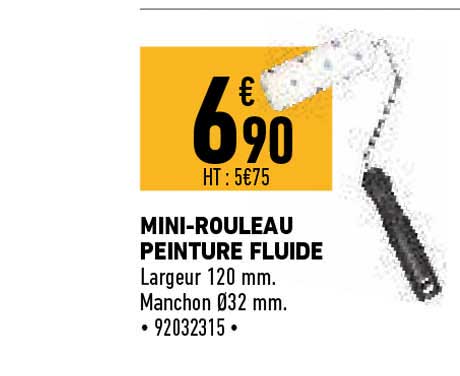 mini-rouleau peinture fluide