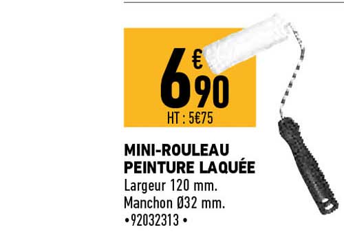 mini-rouleau peinture laquée