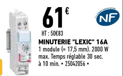 minuterie "lexic" 16a