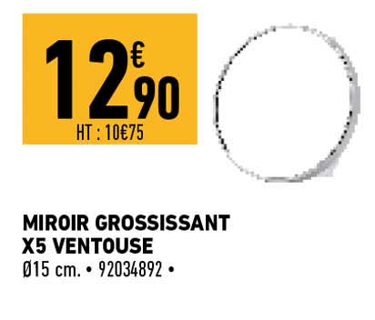 miroir grossissant x5 ventouse