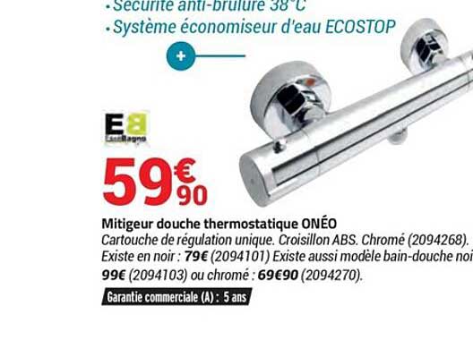 Mitigeur Douche Thermostatique Onéo