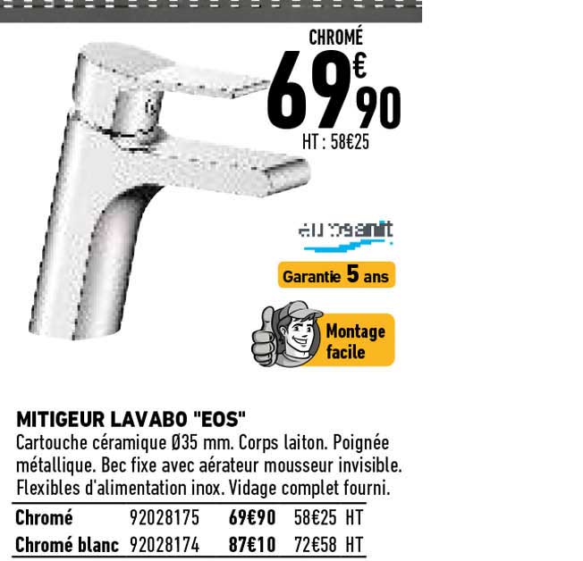 Mitigeur Lavabo "eos"