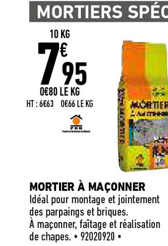 mortier à maçonner