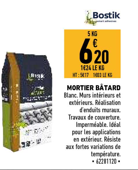 Mortier Bâtard Bostik