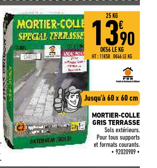 mortier-colle gris terrasse