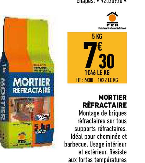 mortier réfractaire