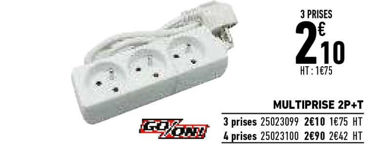 multiprise 2p+t