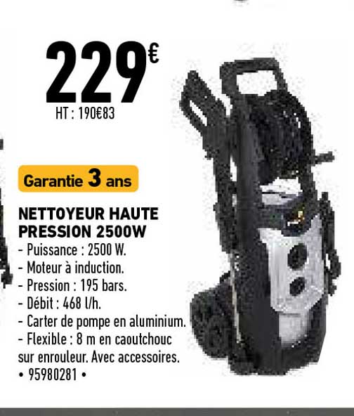 nettoyeur haute pression 2500w