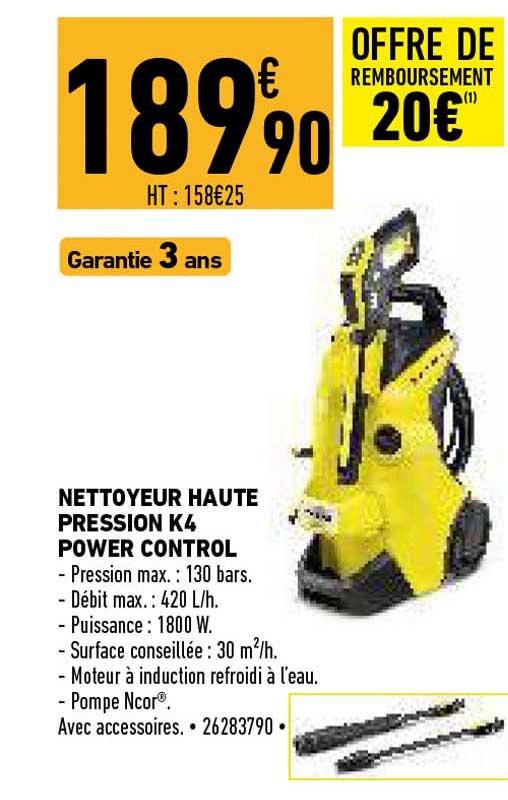 nettoyeur haute pression k4 power control