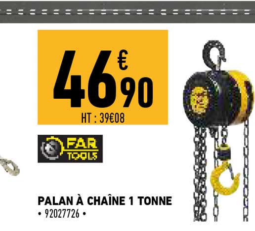 Palan à Chaîne 1 Tonne Fartools