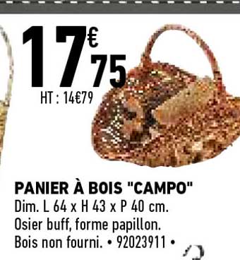 panier à bois "campo"