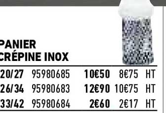 Panier Crépine Inox