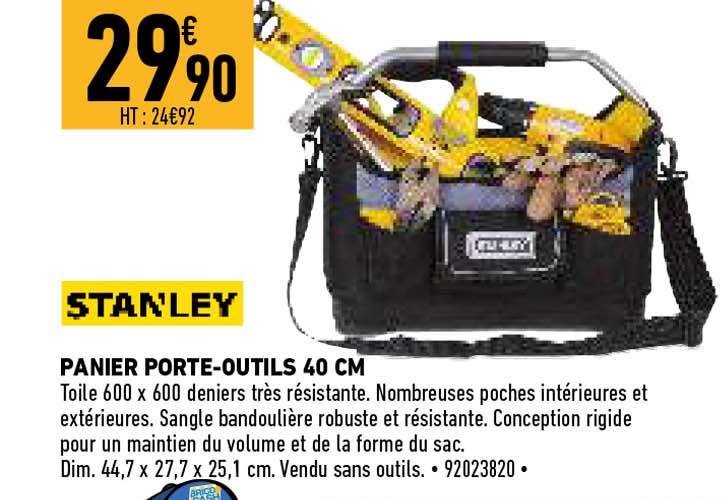 panier porte-outils 40 cm stanley