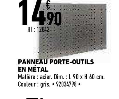 panneau porte-outils en métal