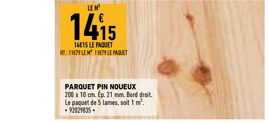 parquet pin noueux