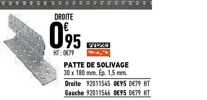 patte de solivage