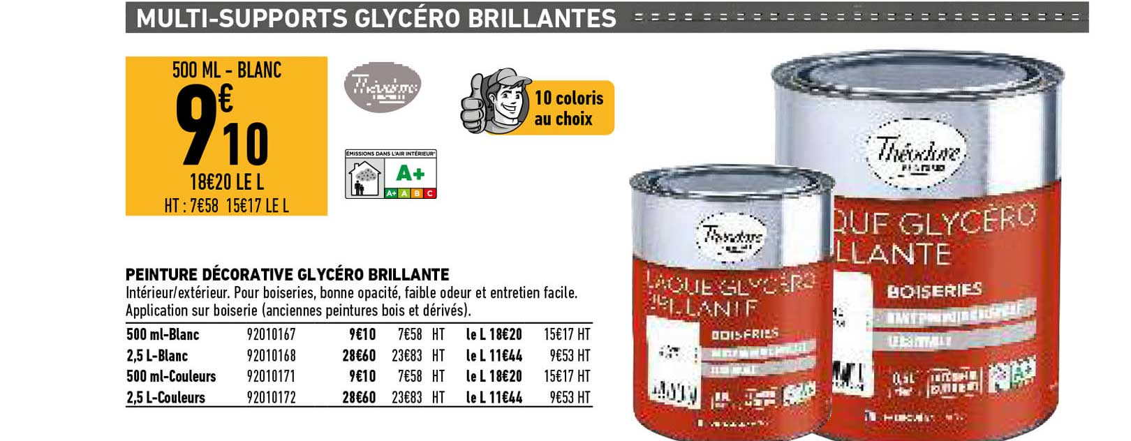 peinture décorative glycéro brillante