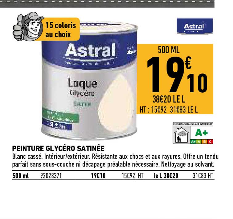 peinture glycéro satinée